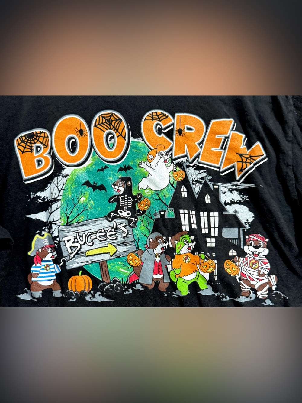 🔥Halloween Buc-ees BOO CREW Graphic T-shirt Size M